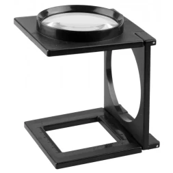 Лупа STAYER "STANDARD" складная на подставке, 4 кратное увеличение, диаметр 65мм 40525-65