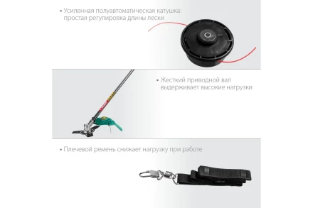 ЗУБР 1300 Вт, ш/с 38 см, сетевой триммер (КСВ-38-1300) купить в Тобольске