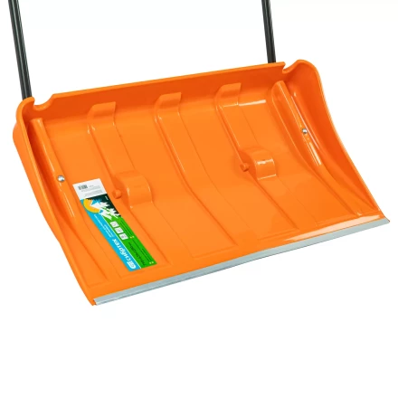 Движок для уборки снега пластиковый, 795х435х1280 мм, стальная рукоятка, усиленный, Сибртех 61669 купить в Тобольске