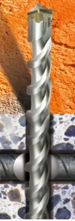 Бур SDS-plus по бетону с арматурой AX  6х110мм  Кратон 1 02 05 001 купить в Тобольске