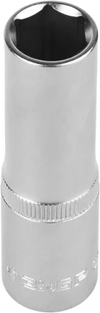 Головка торцовая ЗУБР &quot;МАСТЕР&quot; (1/2&quot;), удлиненная, Cr-V, FLANK, хроматированное покрытие, 15мм 27726-15 купить в Тобольске
