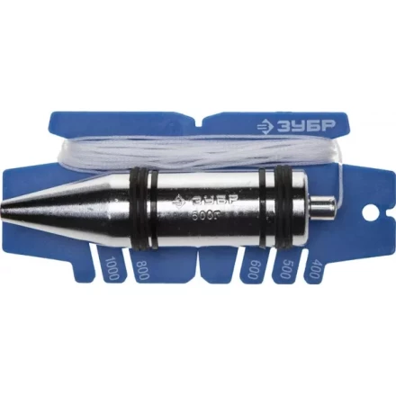 Отвес ЗУБР &quot;ЭКСПЕРТ&quot; строительный со шнуром и безопасным наконечником, 500 г 06347-50_z01 купить в Тобольске