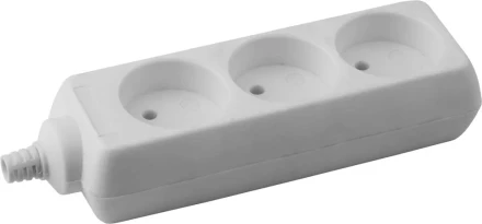 Колодка DEXX для удлинителя, 3 гнезда, макс мощность 3500Вт 55100-3 купить в Тобольске