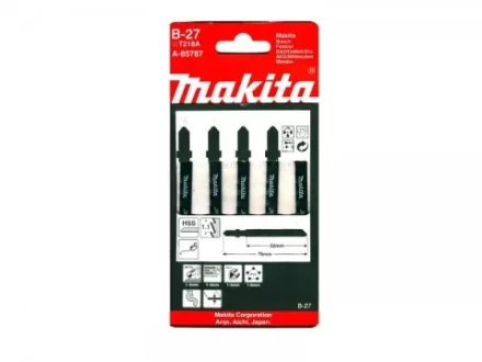 Пилки для лобзика Makita B-27 A-85787 по металлу 5.000 купить в Тобольске