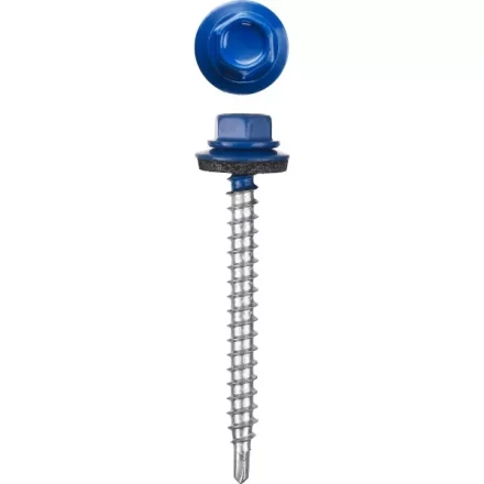 Саморезы СКМ кровельные, RAL 5005 синий насыщенный, 19 x 5.5 мм, 2 500 шт, для металлических конструкций, STAYER 30300-55-019-5005 купить в Тобольске