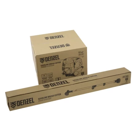 Триммер бензиновый DTL-52S, 52 см3, разъемная штанга, состоит из 2 частей Denzel 96266 купить в Тобольске