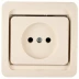 Розетка СВЕТОЗАР &quot;ГАММА&quot; одинарная, цвет бежевый, 16А/~250В SV-54100-B купить в Тобольске