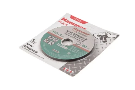 Круг отрезной HAMMER 115x1x22 упак. 5 шт. купить в Тобольске