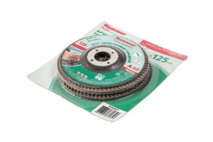 Круг Лепестковый Торцевой (КЛТ) HAMMER Ф125х22 P60 купить в Тобольске