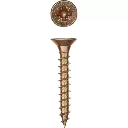 Шурупы ЗУБР &quot;МАСТЕР&quot; по дереву желтопассивированные, 3.5x35мм, 500шт 4-300391-35-035 купить в Тобольске