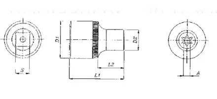 Торцевая головка 3/8&quot;DR внешний TORX Е-8 S06H308 Jonnesway 49703 купить в Тобольске