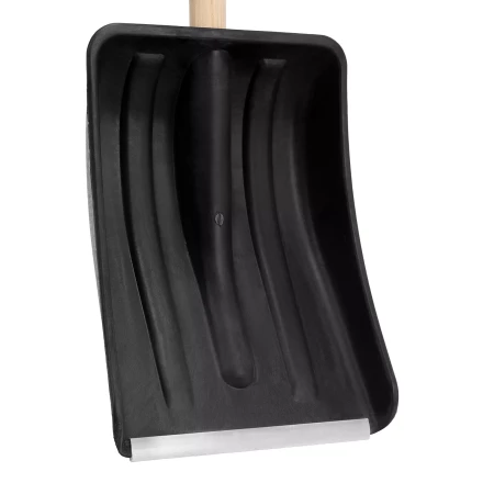 Лопата для уборки снега полипропиленовая Sparta, 275х365х870 мм, деревянный черенок, Россия 61653 купить в Тобольске