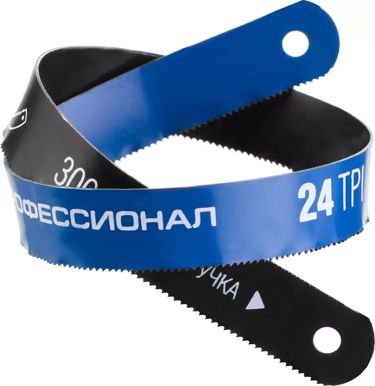 Полотно ЗУБР "ПРОФЕССИОНАЛ" по металлу, биметаллическое 24TPI шаг 1мм, 300мм, 50шт 15855-24-50 купить в Тобольске