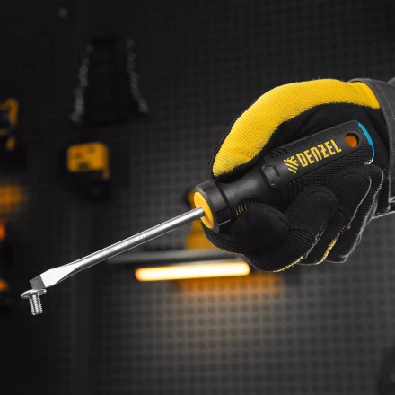 Отвертка, SL6x100 мм, S2, 3к рукоятка Denzel 121987 купить в Тобольске