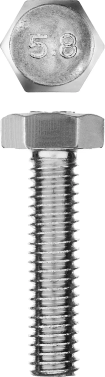 Болт ГОСТ 7798-70, M6 x 25 мм, 7 шт, кл. пр. 5.8, оцинкованный, ЗУБР 303086-06-025 купить в Тобольске