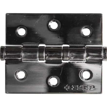 Петля универсальная ЗУБР &quot;ЭКСПЕРТ&quot;, 2 подшипника, цвет хром (CP), с крепежом, 75х63х2,5мм, 2 шт 37601-075-2 купить в Тобольске