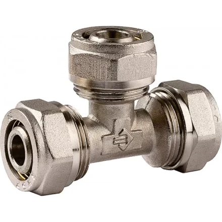 Тройник ЗУБР соединительный, цанга-цанга, 20х20х20х2,0, никель 51403-20 купить в Тобольске