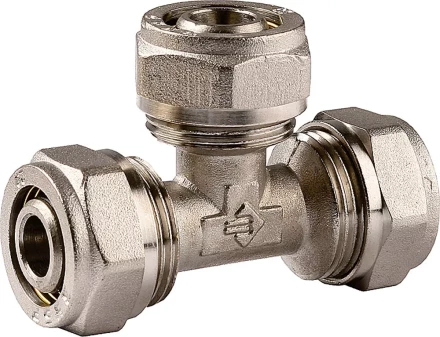 Тройник ЗУБР соединительный, цанга-цанга, 20х20х20х2,0, никель 51403-20 купить в Тобольске