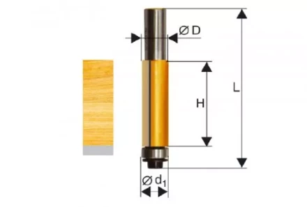 Фреза кромочная прямая ф127х51мм хв. 12мм 46166 купить в Тобольске