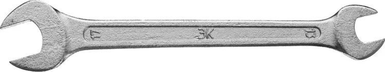 Ключ рожковый гаечный ЗУБР "СТАНДАРТ", оцинкованный, 13х17мм 27115-13-17 купить в Тобольске