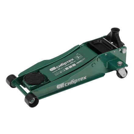 Домкрат гидравлический подкатной, 3 т, 85-490 мм, быстрый подъем, низкий подхват, проф.// Сибртех 50850 купить в Тобольске