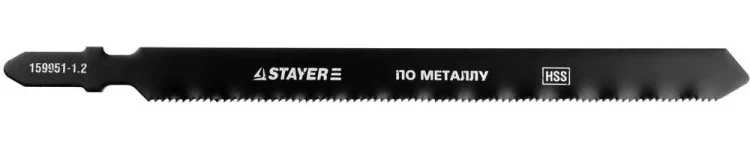 Полотна STAYER "PROFI", T318A, для эл/лобзика, HSS, по металлу (1-3мм), EU-хвост., шаг 1,2мм, 106мм, 2шт 159951-1.2_z01 купить в Тобольске