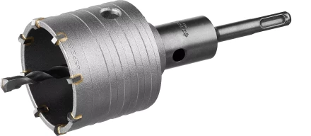 Коронка ЗУБР буровая,  коническая посадка центрирующего сверла, SDS-Plus хвостовик, в сборе, 65мм 2918-65_z01 купить в Тобольске