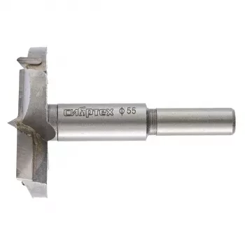 Сверло Форстнера по дереву 55 мм цилиндрический хвостовик СИБРТЕХ 704855 купить в Тобольске