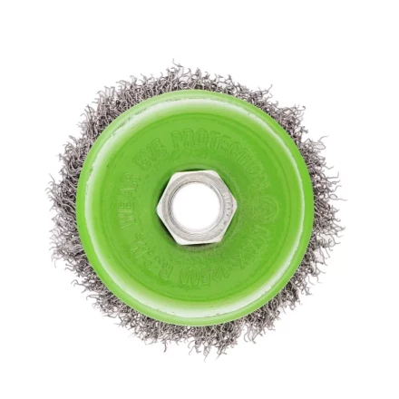 Щетка для УШМ, 75 мм, М14, &quot;чашка&quot;, витая проволока 0.3 мм Сибртех 746047 купить в Тобольске