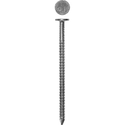 Гвозди ЗУБР ершенные оцинкованные с плоской головкой по дереву, 4,2х90мм, ТФ6, 10шт 4-305206-42-090 купить в Тобольске