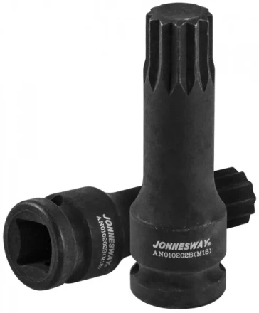 Торцевая насадка 1/2&quot;DR M18x78мм для задней ступицы автомобилей VAG  AN010202B Jonnesway 49446 купить в Тобольске