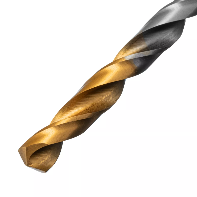 Сверло спиральное по металлу Denzel 6 x 93 мм, Р6М5, Golden Tip, 718235 купить в Тобольске