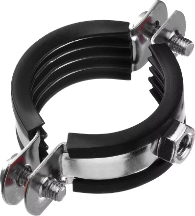 Хомут трубный с гайкой, оцинкованный, 1 1/4&quot;, 8шт, ЗУБР Мастер 37850-40-45 37850-40-45 купить в Тобольске