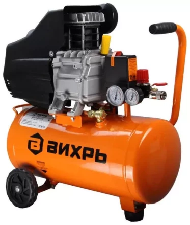 Компрессор масляный поршневой прямой привод КМП-260  24 Вихрь купить в Тобольске