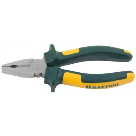 Плоскогубцы KRAFTOOL&quot;KRAFT-MAX&quot;комб,Cr-Mo,маслобензост двухкомп рукоятки,шарнирное соединение с повыш износост,160мм 22011-1-16 купить в Тобольске