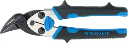 Ножницы по металлу&quot;PIRANHA&quot;МИНИ 185мм,прямой и правый рез,сталь-СrM,двухкомпонентные рукоятки GROSS 78361 купить в Тобольске