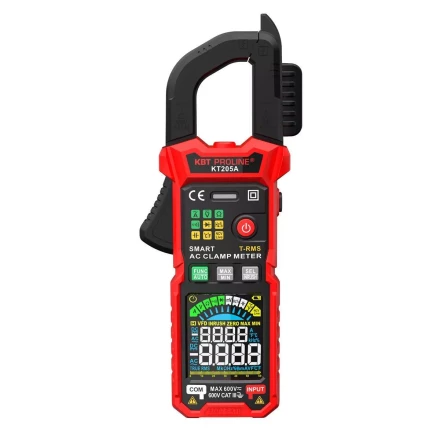 Токоизмерительные клещи КВТ KT 205А с True RMS (90385) купить в Тобольске