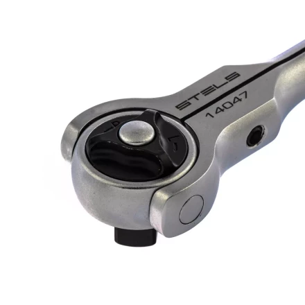 Ключ трещотка 1/2 72 зуба с быстрым сбросом. поворотная голова СrV Stels 14047 купить в Тобольске