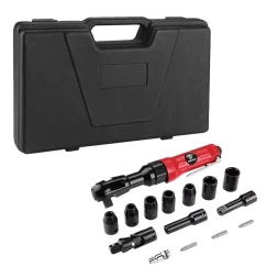 Трещотка пневматическая DEKO DKPT03 SET 3, 018-1103, в чемодане с набором 15 предметов