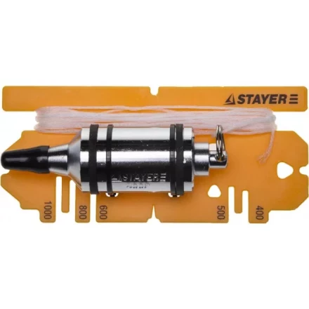 Отвес STAYER &quot;PROFI&quot; строительный со шнуром, с противоударными ободками, 400 г 06352-40 купить в Тобольске