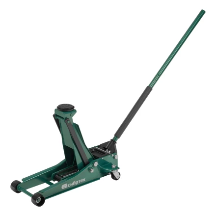 Домкрат гидравлический подкатной, 3,5 т, 95-520 мм, быстрый подъем, низкий подхват, проф.// Сибртех 50851 купить в Тобольске