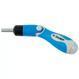 Набор ЗУБР Отвертка "ЭКСПЕРТ" реверсивно-рычажная, SL 3, 4, 5, 6, 7мм, PH№ 0, 1, 2, 3, PZ№ 1, 2, 3, чехол, 14 пред. 25284-H14