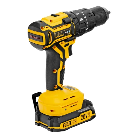 Дрель-шуруповерт аккумуляторная ударная бесщет. CIDH-BL-20, Li-Ion, 20 В// Denzel купить в Тобольске