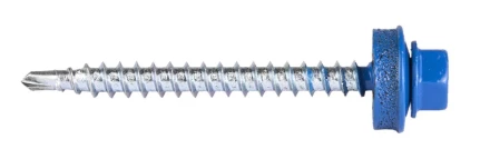 Саморезы ЗУБР &quot;ПРОФЕССИОНАЛ&quot; окраш., RAL 5005 синий насыщен., для крепл. кров. матер. к дерев. обреш., 4.8x50мм, 250шт 4-300315-48-050-5005 купить в Тобольске