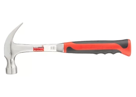 Молоток-гвоздодер 450 г цельнометаллический двухкомпонентная рукоятка MATRIX 10460 купить в Тобольске