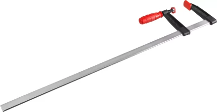 Струбцина ЗУБР &quot;МАСТЕР&quot;, тип &quot;F&quot;, пластмассовая ручка, стальная закаленная рейка, 120х800мм 32150-120-800 купить в Тобольске