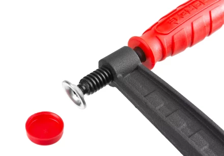 Струбцина ЗУБР &quot;МАСТЕР&quot;, тип &quot;F&quot;, пластмассовая ручка, стальная закаленная рейка, 120х800мм 32150-120-800 купить в Тобольске