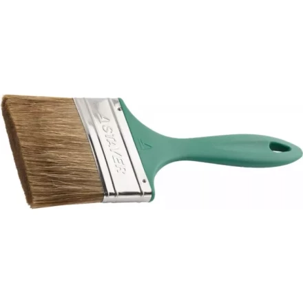 Кисть плоская STAYER &quot;LASUR-EURO&quot;, смешанная (натуральная и искусственная) щетина, пластмассовая ручка, 100мм 01081-100 купить в Тобольске