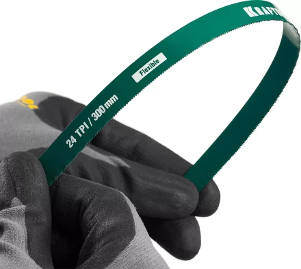 Полотно гибкое Max Flex, KRAFTOOL 15941-24-S2, безопасное, с волнообразной разводкой, 24 TPI, 2шт, 300мм 15941-24-S2 купить в Тобольске