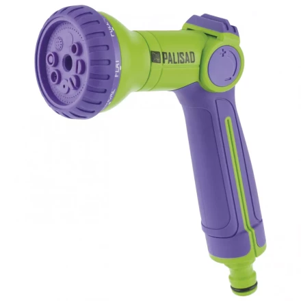 Пистолет-распылитель 8 режимов двухкомпонентная рукоятка Palisad 65160 купить в Тобольске